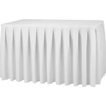 Dámská sukně DENA Rautová sukně Holly, skládaný vzor 0,73 x 5,8 m, Bílá 200105