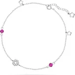 Řetízek na nohu růžový se Swarovski Elements Malo BA210113000F Fuchsia