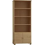 Max-i Policový regál ze dřeva VIK NORE Zvolte barvu:: surové dřevo, Šířka: 80 cm