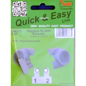 Plastikový model CMK 1/48 Reggiane Re 2000 Exhausts (Special Hobby)