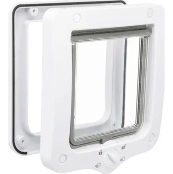 Trixie Průchozí dvířka 4cestná 20 x 22 cm, bílá