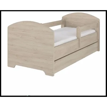 Dětsný nábytek Dětská postel PŘÍRODNÍ 140x70 cm - 1x krátká + 1x dlouhá zábrana bez šuplíku