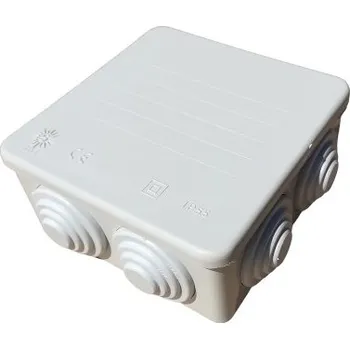 Elektroinstalační krabice Instalační krabice SEZ-CZ 604 Solera 80x80x40 se 7 gumovými vývodkami (SEZ-CZ 604)