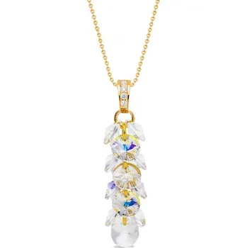 Náhrdelník Náhrdelník čirý se Swarovski Elements Frou Frou NDG6428CAB Krystal + AB
