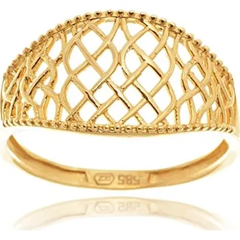 Prsten Dámský prsten ze žlutého zlata PR0332F + DÁREK ZDARMA