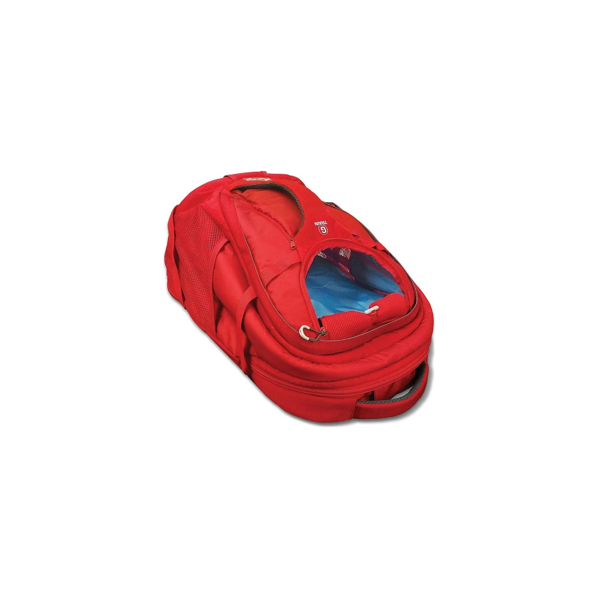 Fotografie 3 - Psí batoh Kurgo G-Train Dog Carrier Backpack 53,34 x 33,02 x 25,4 cm červený