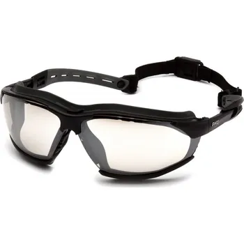 ochranné brýle Pyramex Isotope EGB9480ST, ochranné brýle I/O, nemlživé, černá obruba, INDOOR/OUTDOOR ZRCADLOVÉ