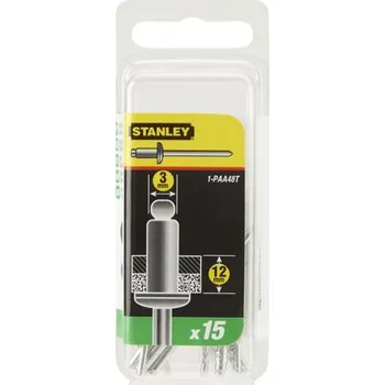 Nýt Stanley Hliníkové trhací nýty 1/8"x1/2" (15ks)