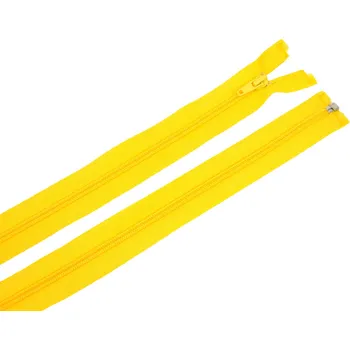 Zip Zdrhovadlo zip plastový 30cm dělitelný šíře 6mm kanárkově žlutá