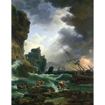 Plakát Plakát, Obraz - The Storm, 1777, Claude Joseph Vernet