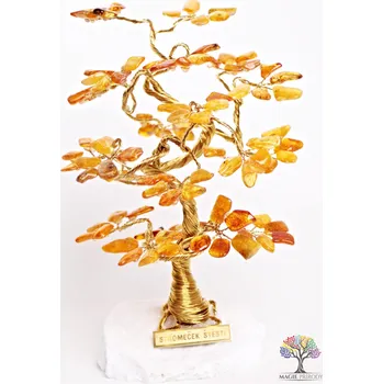 Drahý kámen Magieprirody.cz Jantarový stromeček štěstí 18 cm - B2 - #73