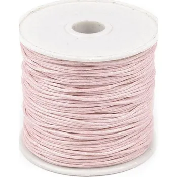 Příze Šňůra bavlněná Ø1 mm voskovaná - 15 růžová nejsv.