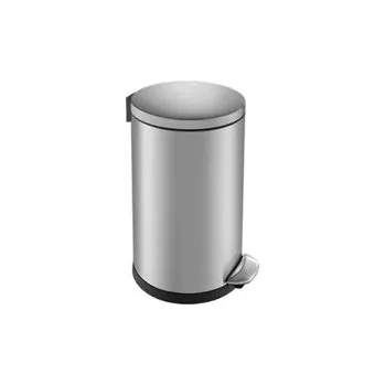 Odpadkový koš MERIDA Koš kovový nášlapný TOP SILENT LUNA,matový, 3 l KIM417