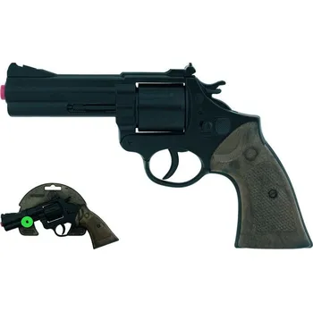 Dětská zbraň Alltoys Gonher Policejní revolver kovový na 12 ran černý