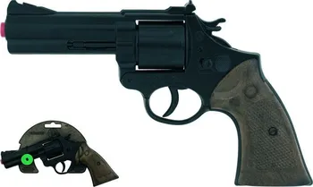 Dětská zbraň Alltoys Gonher Policejní revolver kovový na 12 ran černý