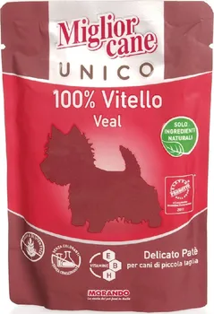 Krmivo pro psa Miglior Cane Unico kapsička telecí 100 g
