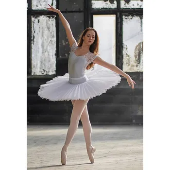 Dámská sukně JZ,Profesionální balerína s kruhem JZBAL01, bílá 36