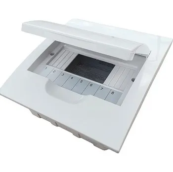 Rozvaděč Elektrický rozvaděč SEZ STI461-8 8M modulový pod omítku bílá dvířka (SEZ STI461-8)