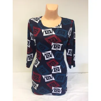 Dámská tunika Halenka teplejší TEREZA, Barva Modrá, Velikost L 42 , Materiál 88%Vs 6%Pa 6%Pu