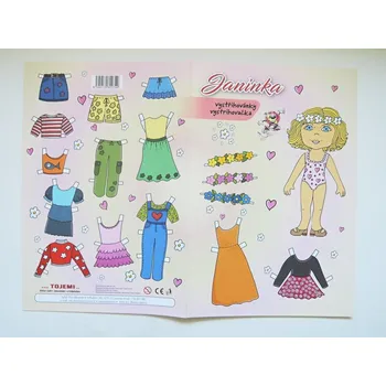 omalovánky Vystřihovánka, Janinka