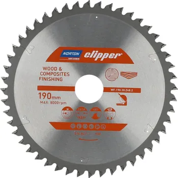 Pilový kotouč Norton Clipper Pilový kotouč WOOD FINISHING 190x30 2,8/1,8 48T ATB Neg