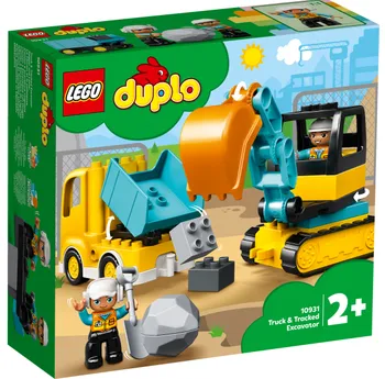 stavebnice LEGO Duplo Town 10931 Náklaďák a pásový bagr