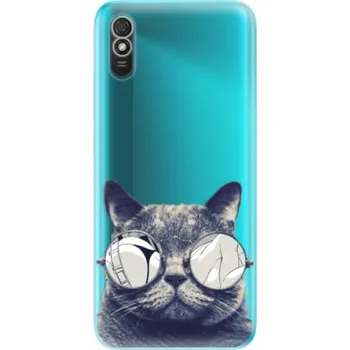 Pouzdro na mobilní telefon Odolné silikonové pouzdro iSaprio - Crazy Cat 01 - Xiaomi Redmi 9A