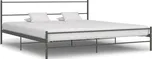 Vidaxl Rám postele 180 x 200 cm šedý kov