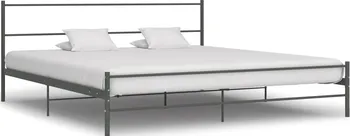 Postel Vidaxl Rám postele 180 x 200 cm šedý kov