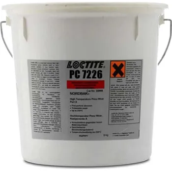 Stavebniny Loctite 7226 Nordbak 1 kg ochranný epoxid pro pneudopravu (Loctite Nordbak 7226 Dvousložkový epoxid, plněný malými keramickými kuličkami a karbidem křemíku, pro ochranu výrobního zařízení proti abrazi. 1 kg, sada.)