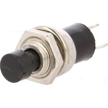 vypínač Tlačítkový spínač miniaturní 1x spín. černý