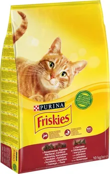 Krmivo pro kočku Purina Friskies Adult Cat Dry hovězí/kuře/zelenina 10 kg