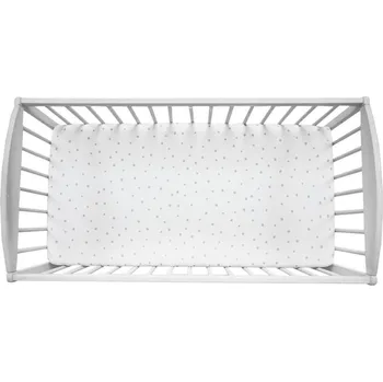 Prostěradlo Sleepee Prostěradlo We Care šedé tečky 140x70 cm