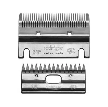 Úprava srsti hospodářského zvířete Ostří sada pro stříhací strojek Heiniger, 31F/15