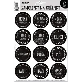Samolepící etiketa MFP Paper Samolepky na kořenky 15,4 x 22,5 cm 12 ks mouka