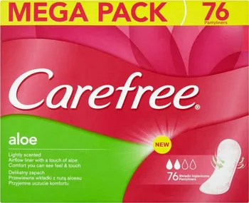 Hygienické vložky Carefree Cotton 76 ks Aloe 