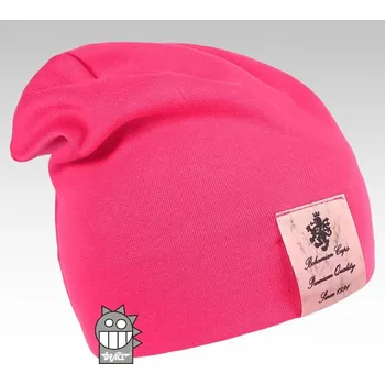 Čepice DRÁČE čepice Pastels 09 sytě růžová převis homeless velikost čepic: 46-48cm