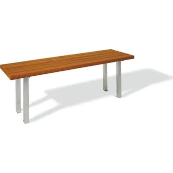 Zahradní stůl Parkový stůl Stromovka - Kaštan, Kovářská čerň, Prodloužené k zabetonování