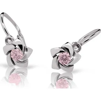 Náušnice Cutie Jewellery Dětské naušnice zlaté C2201B Pink