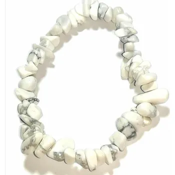 Náramek Magnezitový náramek – sekané kameny pro harmonii a uvolnění