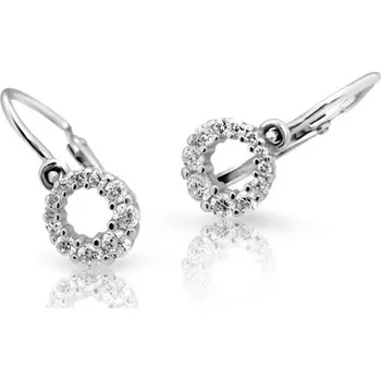 Náušnice Cutie Jewellery Náušnice pro miminka C2154B CZ White