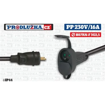 Prodlužovací kabel Prodlužka.cz Prodlužovací přívod dvojzásuvka Legrand 230V/16A/3G2,5 M: Délka 10 m