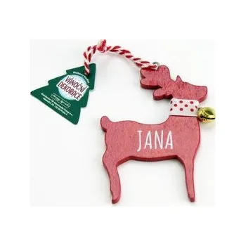 Vánoční dekorace Vánoční dekorace červený sob JANA