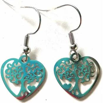 Náušnice Naušnice z chir. oceli se stromem života