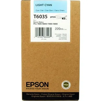 Počítačové příslušenství Epson T603500 světle azurová (light cyan) originální cartridge