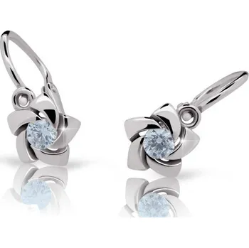 Náušnice Cutie Jewellery Dětské náušnice zlaté C2201B Arctic Blue