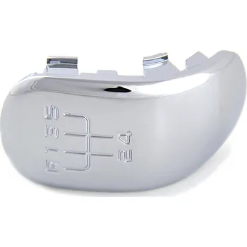 Hlavice řadicí páky Škoda Yeti-Plaketka do řadící páky 5° original chrom