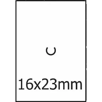 Samolepící etiketa Cenová etiketa MOTEX 16x23 bílá