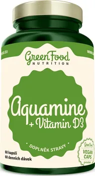 Green Food Nutrition Aquamine + Vitamin D3 60 cps.