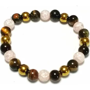 Náramek Náramek mix hnědých kamenů - BABÍ LÉTO